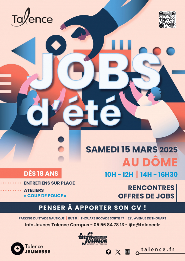 Forum JOBS D'ETE 2025 - Talence