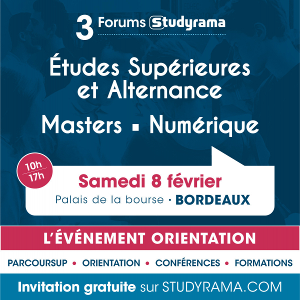 Studyrama à Bordeaux : Alternance, Masters et Numérique