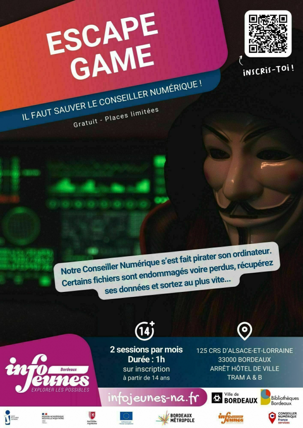 Escape Game — Il faut sauver le Conseiller Numérique ! (15h, 16h30 & 18h)