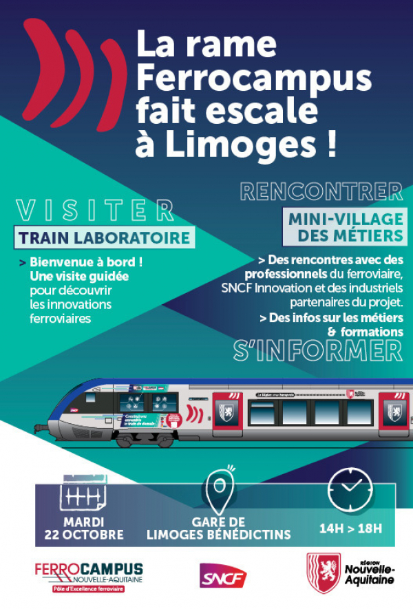 Le train Ferrocampus fait escale à Limoges !